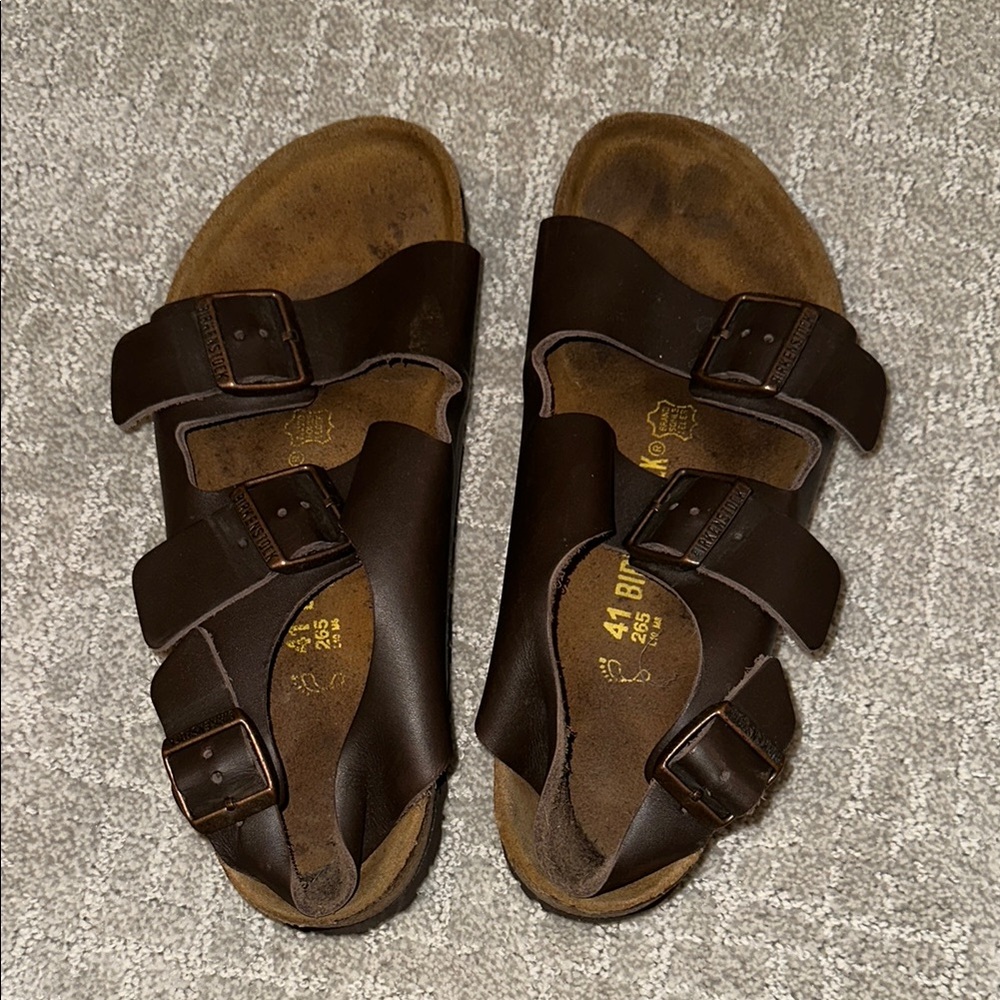 Birkenstock Brown Leather Sandals